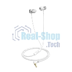 Проводные наушники Havit Wired earphone белый, внутриканальные, Jack 3.5 мм, встроенный микрофон