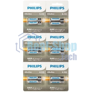 Элемент питания алкалиновый AAA/LR03 1.5В Entry отрывной набор (блист. 12шт) Philips Б0064646