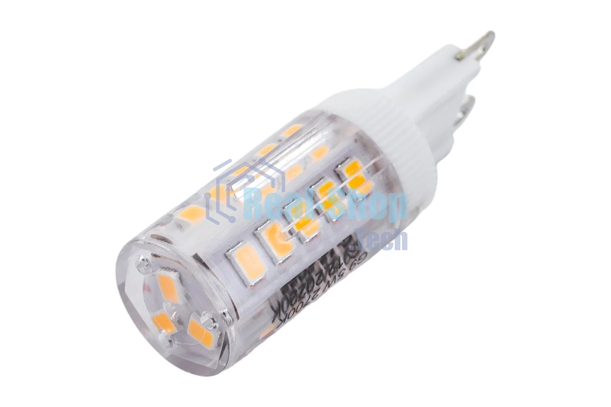 Лампа светодиодная JazzWay PLED-G9 5Вт капсульная 2700К теплый белый G9 320 лм 220-230В