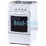 Плита газовая Flama RG 24019 белый, конфорок 4 шт, духовка 50 л, 50 см x 85 см x 60 см