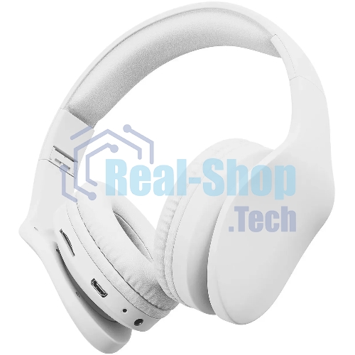 Беспроводные/проводные наушники Digma BT-17 белый, накладные, Bluetooth + проводной, складная конструкция, до 10 ч