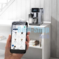 Кофемашина DeLonghi ECAM 610.75.MB металлик/черный, исп. кофе - зерновой/молотый, 2.2 л, 1450 Вт, 19 Бар