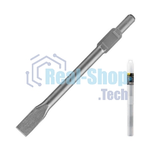Долото плоское Deli DH-HBZ35410-E1 HEX30, 30x410x35мм, 40Cr