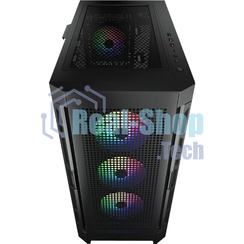Компьютерный корпус Cougar Airface Pro RGb Black 4x120MM ARGb FAN, ARGb FAN HUB, БЕЗ БП, черный, E-ATX