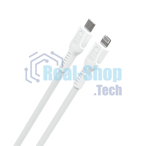 Кабель MORE CHOICE (4620202553713) K65ia 2м USB 3.0A PD 27W для Lightning ng 8-pin - 2 м, белый