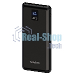 Внешний аккумулятор Maxvi PB10-11 10000 мАч черный 3A, встроенные кабели USB A/Type-C/Lightning
