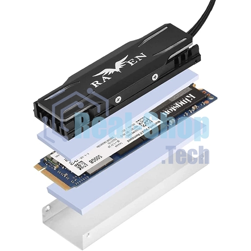 Комплект охлаждения M.2 SSD, ARGb, G560TP03ARGb010 Комплект охлаждения M.2 SSD cooling kit with ARGb lighting