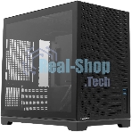 Компьютерный корпус без блока питания Case HSPD M211, Mesh Mini-tower, Black, TG, 0.7 SPCC, no fans,mATX, mITX, 175/330/150мм, 2x2.5