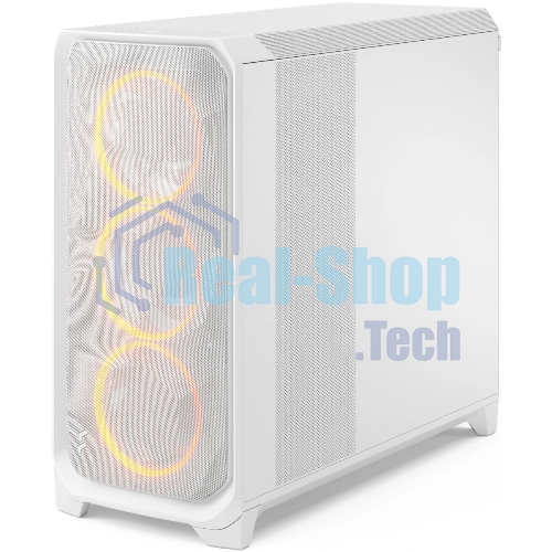 Корпус Fractal Design Meshify 3 XL White RGB TG Clear Tint, Midi-Tower, белый, 3 x 140 мм