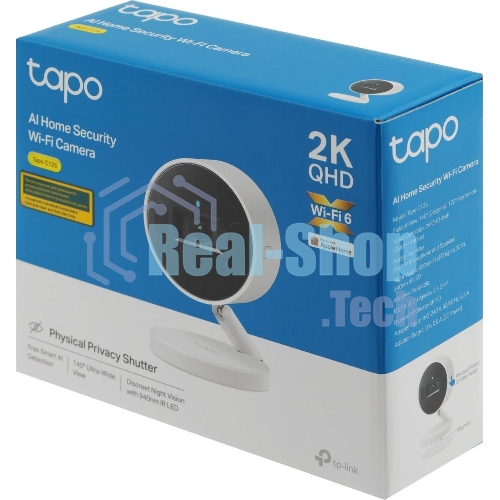 Камера видеонаблюдения умная с искусственным интеллектом TP-Link Tapo C125, 2K QHD (2560 × 1440), Wi-Fi (2,4 ГГц)
