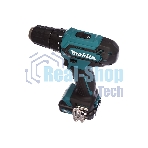 Дрель-шуруповерт Makita DF333DWAE, 12 В, 2 Ач, 30 Нм, щеточный