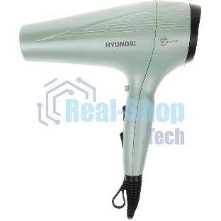 Фен Hyundai H-HDI0766 оливковый, 2200 Вт, ионизация