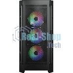 Компьютерный корпус Cougar Airface Pro RGb Black 4x120MM ARGb FAN, ARGb FAN HUB, БЕЗ БП, черный, E-ATX