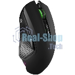 Мышь беспроводная/проводная Defender Whisper GM-209 черный, 7200 dpi, радиоканал, Bluetooth, USB, кнопки - 8