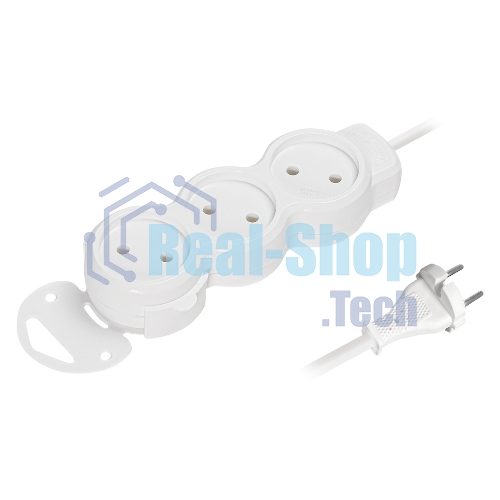 Удлинитель бытовой Smartbuy (SBE-10-3-05m-N) 3 гн х 5,0 м белый
