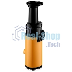 Соковыжималка BRAYER 1706BR-YE жёлтый, шнековая вертикальная, 130 Вт, 600 мл, электронное, реверс