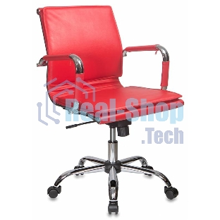 Кресло Бюрократ CH-993-Low/Red красный, экокожа
