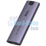 Внешний корпус для SSD Netac WH51 External SSD Case M.2 NVMe/SATA, with A to C cable, Aluminum
