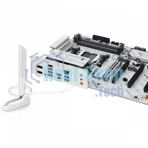 Материнская плата ASUS B650E MAX GAMING WIFI W, AM5, AMD B650, 4xDDR5, 4xSATA, 3xM.2, 1xPCIe 5.0 x16, 1xPCIe 4.0 x4, 2xPCIe 3.0 x1, 1xDP, 1xHDMI, 1x2.5Gb LAN, Wi-Fi 6E, Bluetooth 5.3, 1xUSB-C 10Gbps, 3xUSB-A 10Gbps, 2xUSB-A 5Gbps, 2xUSB-A 2.0, 3x3.5 мм, 7.1, ATX