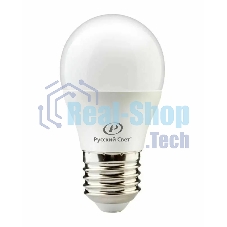 Лампа светодиодная RS G45 E27 8W 220-240V 4000К 8Вт 800лм Ra 90 шар Русский Свет 15010445049