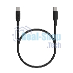 Кабель Maxvi MC-A20 black Type-C - Type-C, 2A ток макс. нагрузки 2А, макс. напряжение 5V, длина кабеля 1м, материал PVC, черный