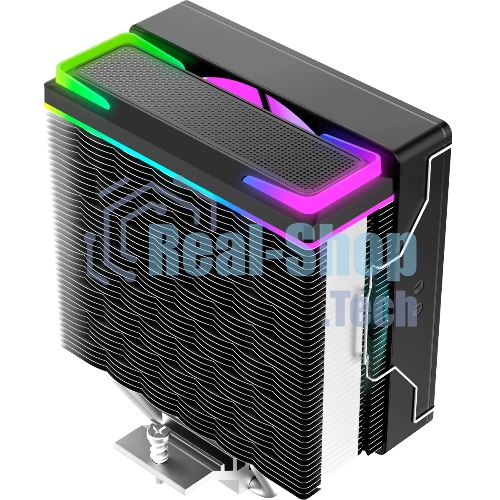 Кулер для процессора Ocypus Delta A40 SE BK ARGB, 120мм ARGB FAN, Top ARGB Panel, 4 HEAT PIPES, 4-PIN PWM, 800-1800 RPM, 31DBA, HYDRO BEARING, LGA115X/1200/1700/18XX, AM4/AM5