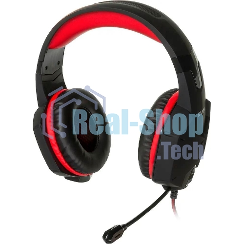Игровые стереонаушники с микрофоном SVEN AP-G988MV, черный-красный Игровые стереонаушники с микрофоном SVEN AP-G988MV, черный-красный