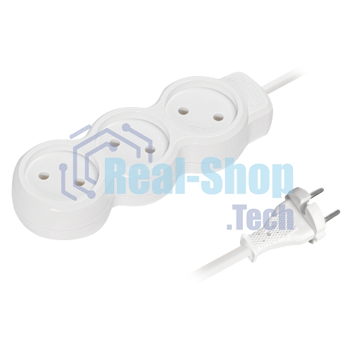 Удлинитель бытовой Smartbuy (SBE-10-3-05m-N) 3 гн х 5,0 м белый