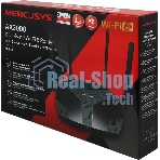 Двухдиапазонный роутер MERCUSYS MR80X AX3000 Wi-Fi 6, до 574 Мбит/с на 2,4 ГГц + до 2402 Мбит/с на 5 ГГц,4 фиксированные внешние антенны, 3 гигабитных порта LAN, 1 гигабитный порт WAN