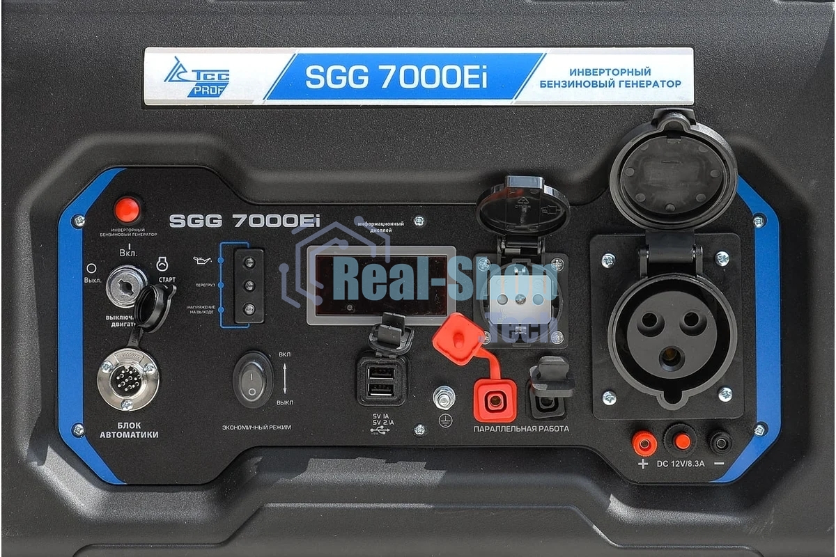 Электрогенератор бензиновый инверторный ТСС SGG 7000Ei, 7.5 кВт, 92 дБ, 72 кг