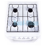 Плита газовая Flama RG 24019 белый, конфорок 4 шт, духовка 50 л, 50 см x 85 см x 60 см