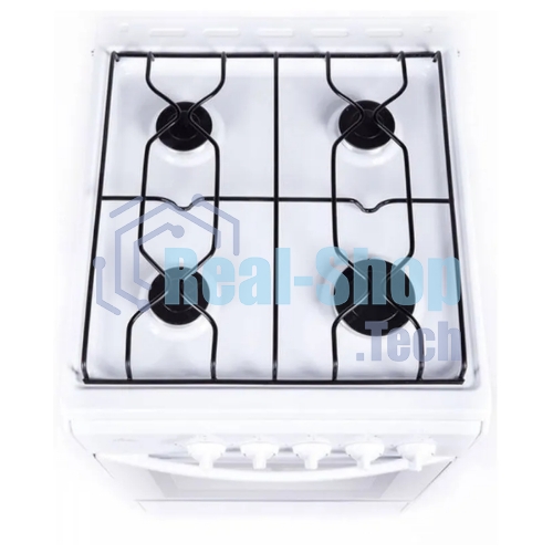 Плита газовая Flama RG 24019 белый, конфорок 4 шт, духовка 50 л, 50 см x 85 см x 60 см