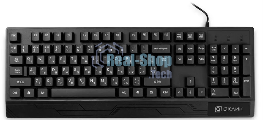 Клавиатура Oklick 115M проводная, USB Type-A, чёрный