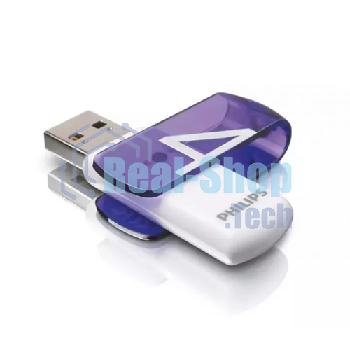 Флешка USB 4Gb PHILIPS VIVID2.0 4Gb, USB 2.0