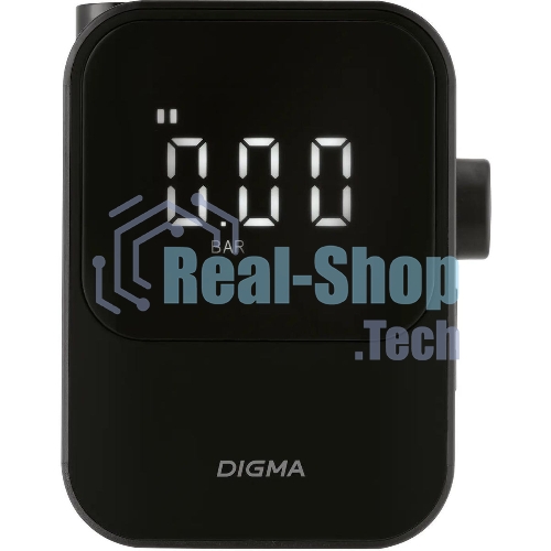 Автомобильный компрессор Digma QBK-120B черный, шланг 0.2м