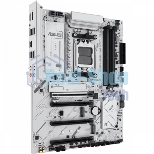 Материнская плата ASUS B650E MAX GAMING WIFI W, AM5, AMD B650, 4xDDR5, 4xSATA, 3xM.2, 1xPCIe 5.0 x16, 1xPCIe 4.0 x4, 2xPCIe 3.0 x1, 1xDP, 1xHDMI, 1x2.5Gb LAN, Wi-Fi 6E, Bluetooth 5.3, 1xUSB-C 10Gbps, 3xUSB-A 10Gbps, 2xUSB-A 5Gbps, 2xUSB-A 2.0, 3x3.5 мм, 7.1, ATX