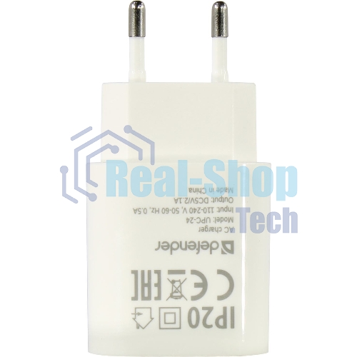 Сетевое зарядное устройство Defender UPC-24 2XUSB 5V/2.1A