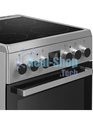 Плита электрическая Maunfeld MEC55CS08D серебристый, конфорок 4 шт, духовка 60 л, 50 см x 85 см x 60 см
