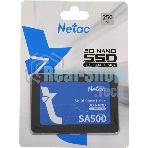 Накопитель SSD Netac SA500, 256Gb, SATA III, 2.5