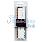 Оперативная память Kingston Fury Beast, DDR5, 16Gb (1x16Gb), 6000MHz, CL36, DIMM, с радиатором, белый