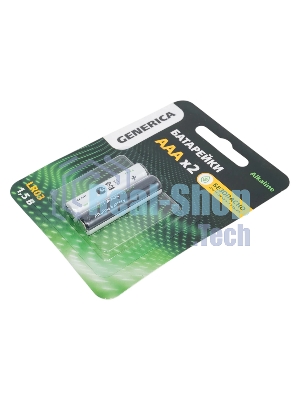 Батарейка щелочная Alkaline LR03/AAA (2шт/блистер) GENERICA