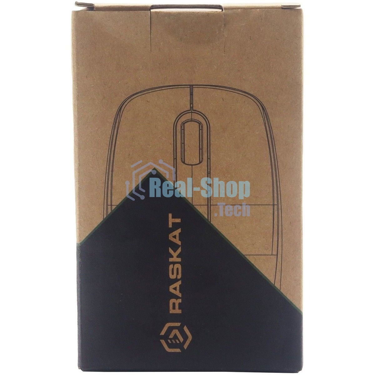 Мышь беспроводная Raskat M002WBR черный, 1600 dpi, радиоканал, Bluetooth, USB, кнопки - 4