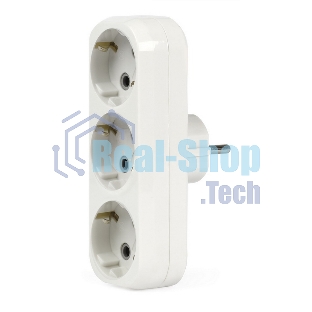 Тройник Smartbuy (SBE-16-A02-3z) 3 гнезда с заземлением плоский 16А 250B