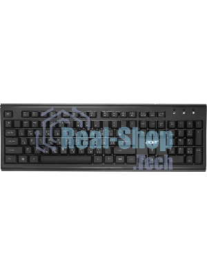 Комплект клавиатура+мышь Acer OKR120 беспроводной, USB, 1600 DPI, чёрный