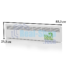 Конвектор электрический Ensto FinnHeat MINI EPHBMM05PR белый, 500 Вт, 8 м2, механический термостат