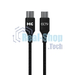 Кабель MORE CHOICE (4620202554093) K69aa 2м USB 3.0A PD 60W для Type-C Type-C- 2м, черный