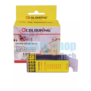 Картридж струйный Colouring CG-PGI-520BK черный с чипом водный (19 мл) для Canon Ip3600/IP4600/MP540/MP550/MP620/MP630/MP980
