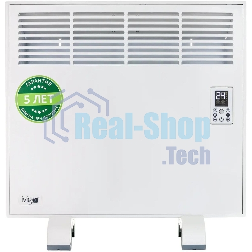 Конвектор электрический IVIGO EPK-Pro Wi-Fi EPK4550P07, белый, 750 Вт, 8 м2, с терморегулятором, Wi-Fi