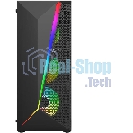 Компьютерный корпус Bloody BD-CC106F черный без БП ATX 4x120мм 1xUSB 2.0 1xUSB 3.0 audio bott PSU