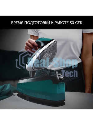 Парогенератор Polaris PSS 7510K зеленый/черный, 3000 Вт, 120 г/мин, 400 г/мин, 1500 мл